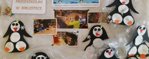 Pingwiny na lodzie - warsztaty Przedszkolak w Bibliotece